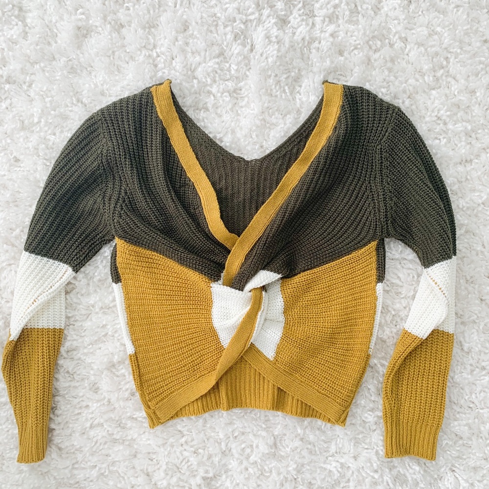 Twist Back Sweater
